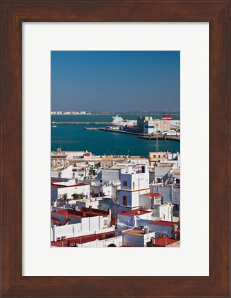 Framed View From Torre de Poniente, Cadiz, Spain Print