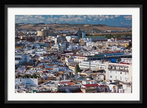Framed View From Torre Giralda, Seville, Spain Print