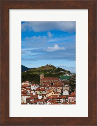 Framed View of Old Town, Laredo, Spain Print