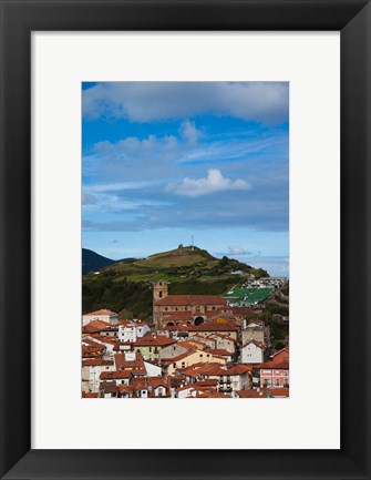 Framed View of Old Town, Laredo, Spain Print