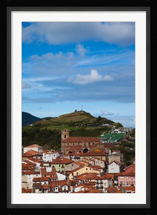 Framed View of Old Town, Laredo, Spain Print