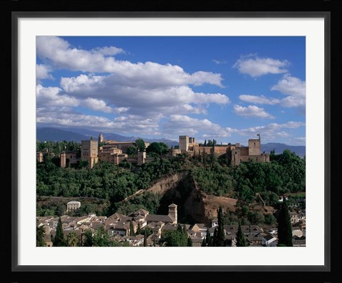 Framed Alhambra, Granada, Andalusia, Spain Print
