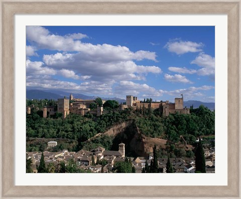 Framed Alhambra, Granada, Andalusia, Spain Print