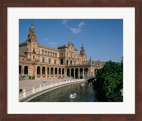 Framed Plaza De Espana, Seville, Andalusia, Spain Print
