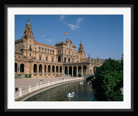 Framed Plaza De Espana, Seville, Andalusia, Spain Print