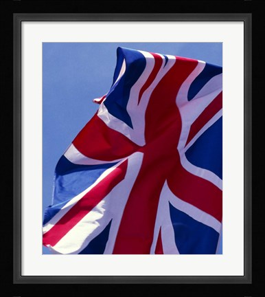 Framed British Flag, England Print