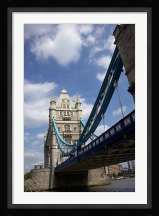 Framed Tower Bridge over the Thames River in London, England Print
