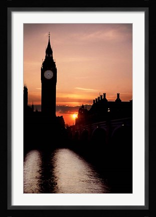 Framed Big Ben Clock Tower, London, England Print