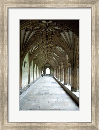 Framed England, Kent, Canterbury Cathedral window Print