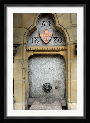 Framed City Water Fountain, York, Yorkshire, England Print