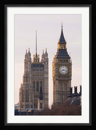 Framed Big Ben Morning, London, England Print