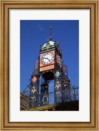 Framed Eastgate Clock, Chester, Cheshire, England Print