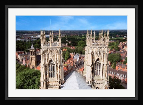 Framed York Minster Cathedral, City of York, North Yorkshire, England Print