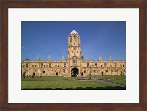 Framed Tom Tower, Christchurch University, Oxford, England Print