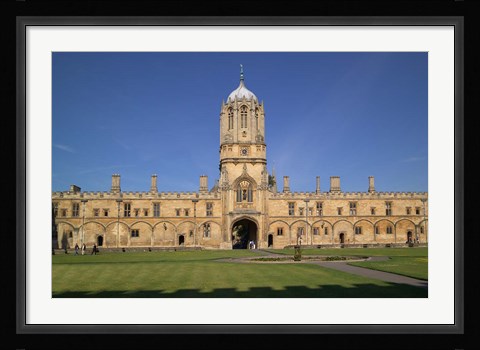 Framed Tom Tower, Christchurch University, Oxford, England Print
