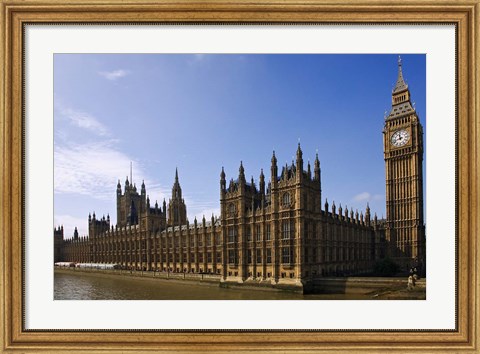 Framed UK, London, Big Ben and Houses of Parliament Print