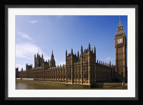 Framed UK, London, Big Ben and Houses of Parliament Print