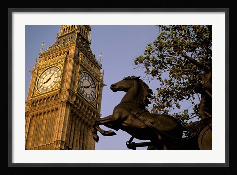 Framed Big Ben Clock Tower, London, England Print