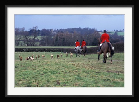 Framed Quorn Fox Hunt, Leicestershire, England Print