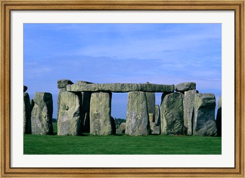 Framed Abstract of Stones at Stonehenge, England Print