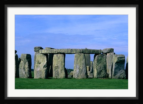 Framed Abstract of Stones at Stonehenge, England Print