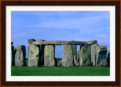 Framed Abstract of Stones at Stonehenge, England Print
