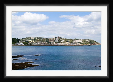 Framed Village of Torquay, Devon, England Print
