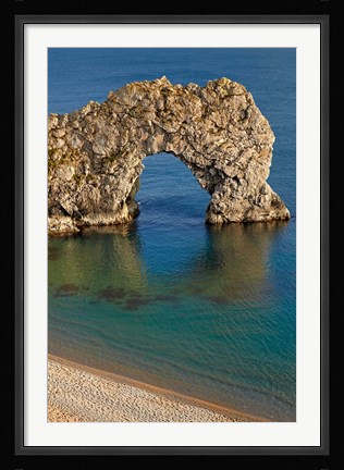 Framed Durdle Door Arch, Jurassic Coast World Heritage Site, Dorset, England Print