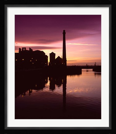 Framed Pumphouse, Albert Dock, Liverpool, Merseyside, England Print