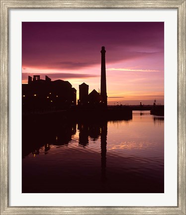 Framed Pumphouse, Albert Dock, Liverpool, Merseyside, England Print