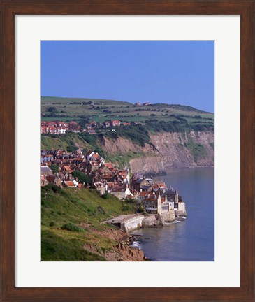 Framed Robin Hood Bay, North Yorkshire, England Print