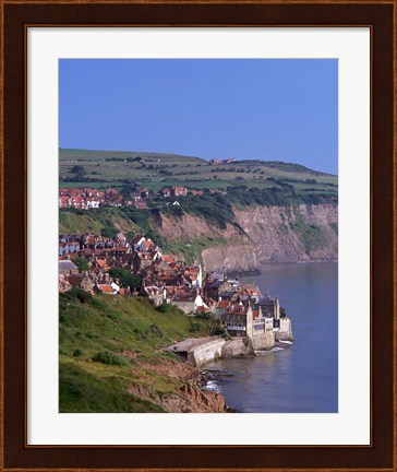 Framed Robin Hood Bay, North Yorkshire, England Print