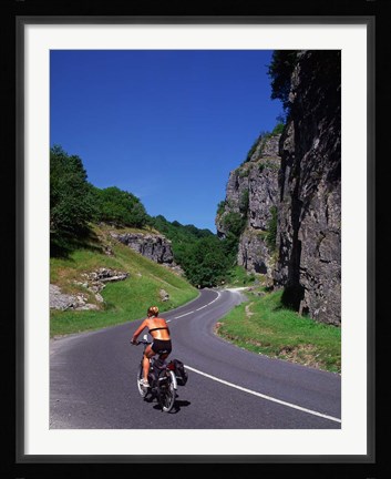 Framed Cheddar Gorge, Somerset, England Print