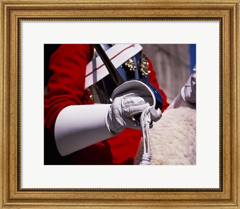 Framed Lifegaurd at Horseguards Parade, London, England Print