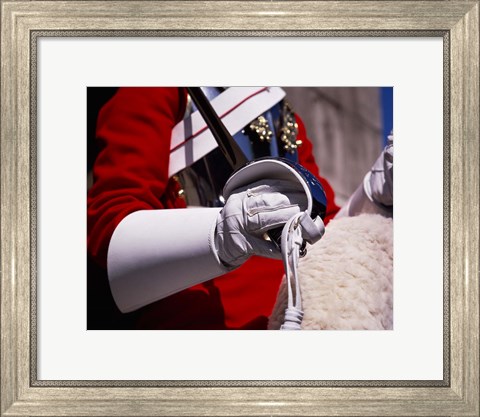 Framed Lifegaurd at Horseguards Parade, London, England Print