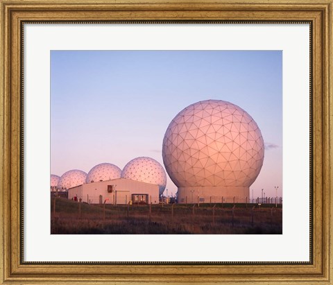 Framed Menwith Hill, Early Warning Station, North Yorkshire, England Print