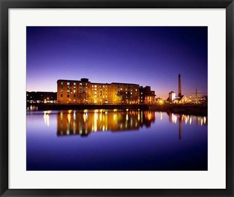 Framed Albert Dock, Liverpool, Merseyside, England Print