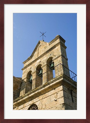 Framed Agios Nikolaos Church Bell Tower, Zakynthos, Ionian Islands, Greece Print