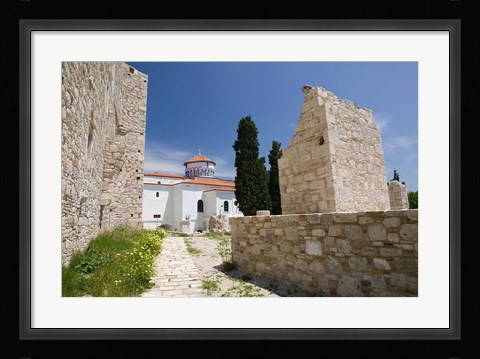 Framed Castle of Lykourgos Logothetis, Pythagorio, Samos, Aegean Islands, Greece Print