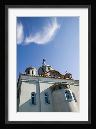 Framed Greece, Aegean Islands, Samos, Agia Triada Church Print