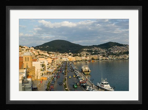 Framed View Along Themistokleous Sofuli Street, Vathy, Samos, Aegean Islands, Greece Print