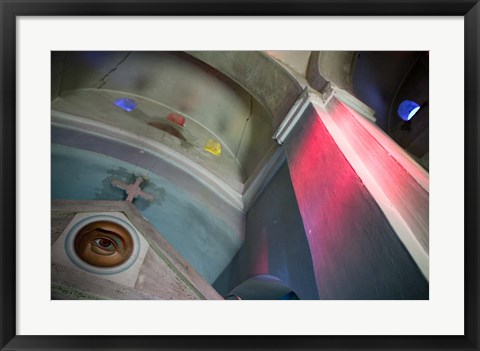 Framed View of Agia Triada Church, Karlovasi, Samos, Aegean Islands, Greece Print