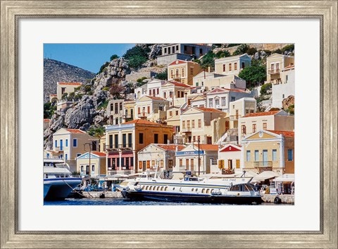Framed Symi Island, Greece Print