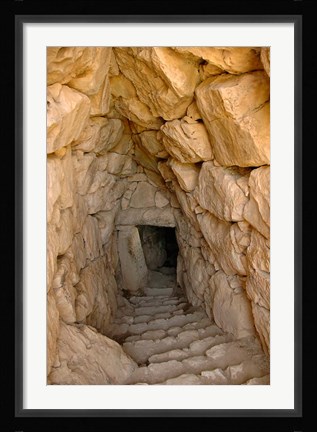 Framed Greece, Mycenae, Fountain Perseia, underground cistern Print