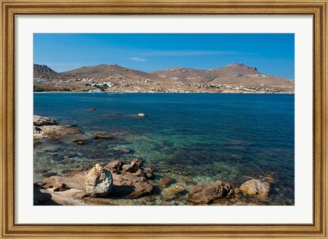 Framed Cape Tarsanas, Mykonos, Cyclades, Greece Print