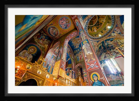 Framed Interior of church in Rethymnon, Crete, Greece Print