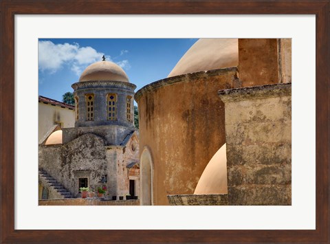 Framed Holy Trinity Monastery, Crete, Greece Print