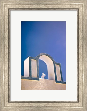 Framed Arch, Firostefani, Santorini, Greece Print