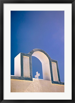 Framed Arch, Firostefani, Santorini, Greece Print