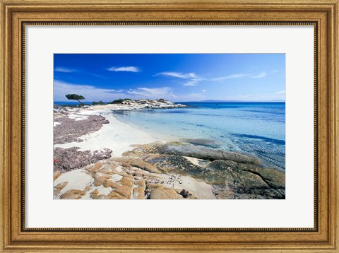 Framed Greece, Halkidiki Peninsula, Karydi Beach Print